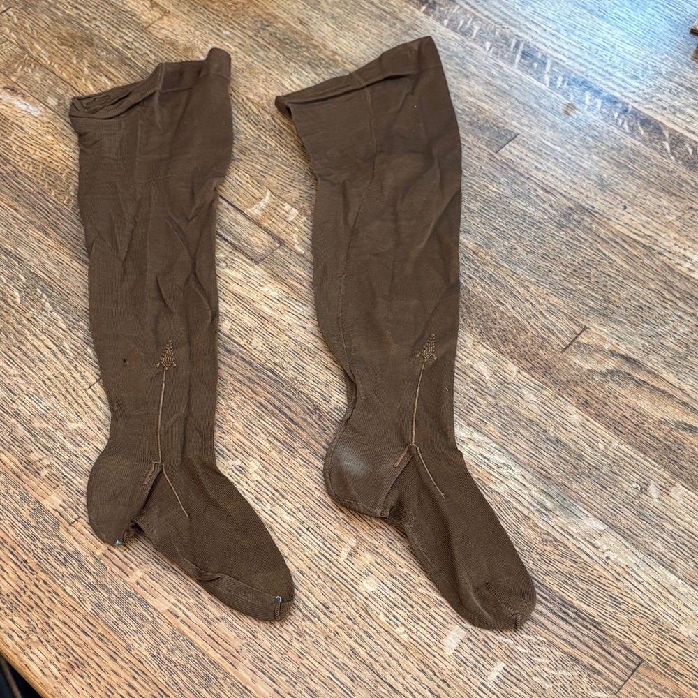 Rare Find Antique Brown Children’s Stockings